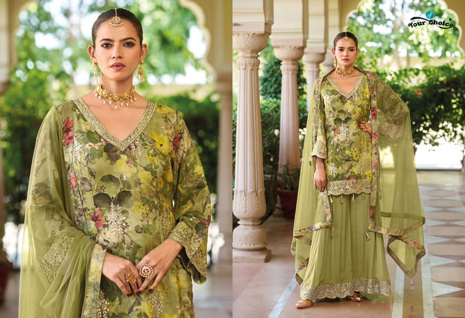 Ginni Vol 3 By Your Choice Chinon Designer Readymade Suits Wholesale Price